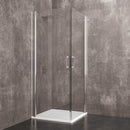 Box Doccia Angolare in Cristallo Trasparente 6mm H190 Rizzetti Xilos 100x100 cm