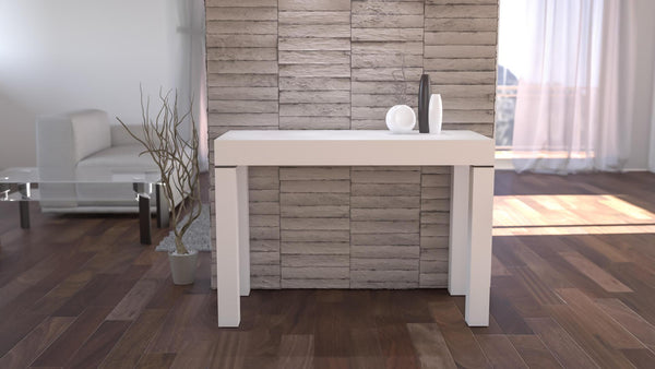 Consolle Allungabile Rizzetti Adige Bianco Pori Aperti Varie Misure sconto