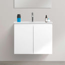 Mobile Bagno Sospeso Lavabo 2 Ante Rizzetti Venice Bianco Lucido 60 cm