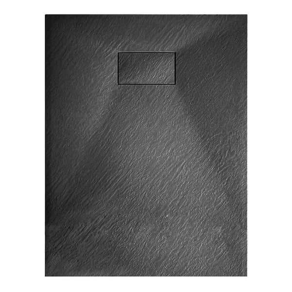 acquista Piatto Doccia Effetto Pietra Rizzetti Muse Ardesia Nero Varie Misure