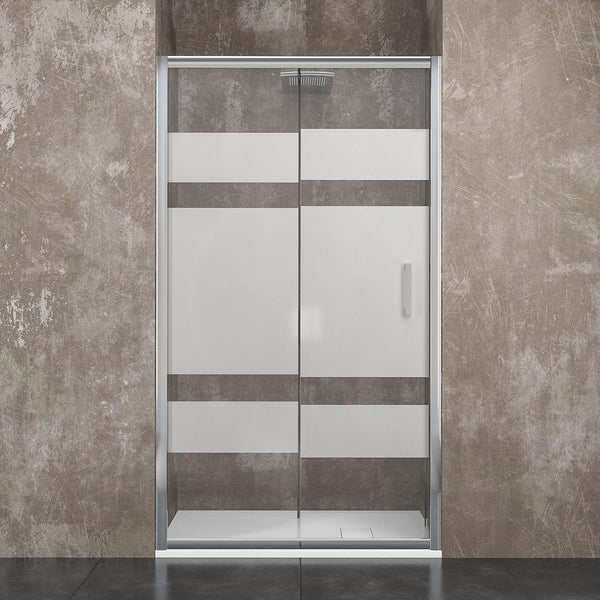 sconto Porta Doccia in Cristallo Serigrafato 6mm H185 Rizzetti Vertex Varie Misure