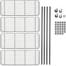 Scaffale 4 Ripiani in Metallo con Ruote Rizzetti Jupiter