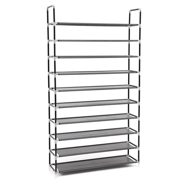 Scarpiera Salvaspazio in Metallo e TNT 10 Ripiani Rizzetti Myshoes 10 Nero acquista
