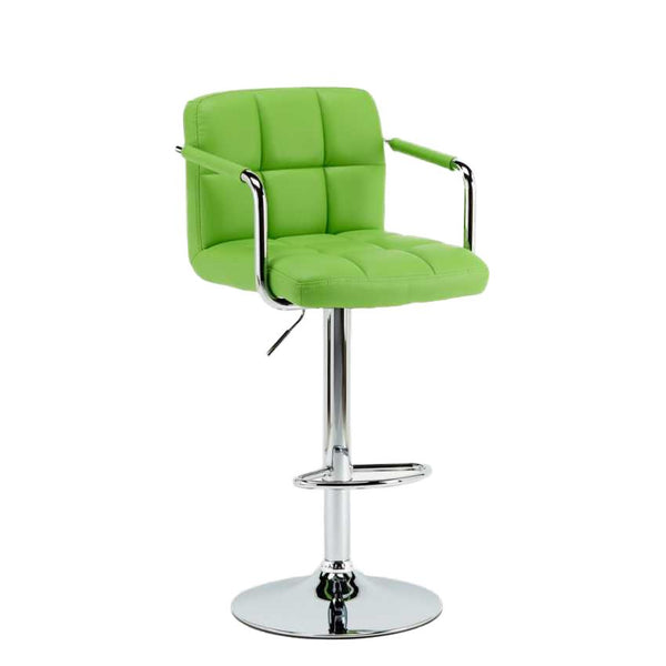 sconto Sgabello Girevole Regolabile con Braccioli in Similpelle Rizzetti Miranda Verde