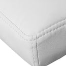 Sgabello Girevole Regolabile con Braccioli in Similpelle Rizzetti Miranda Bianco