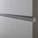 Mobile Bagno Sospeso 100 cm Lavabo 2 Cassetti + LED 30 cm Rizzetti Aria Grigio