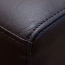 Poltrona in Similpelle 76x70x70 cm Struttura Acciaio Rizzetti Optima Marrone