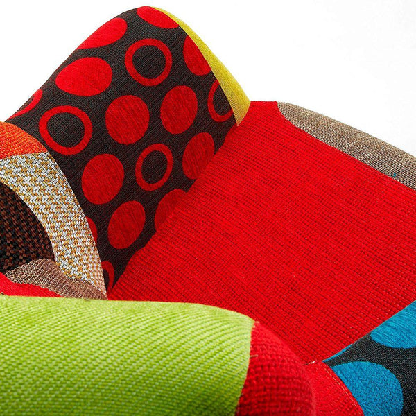 prezzo Poltrona Rivestita in Tessuto Patchwork 62,5x59x101 cm Rizzetti Aspen