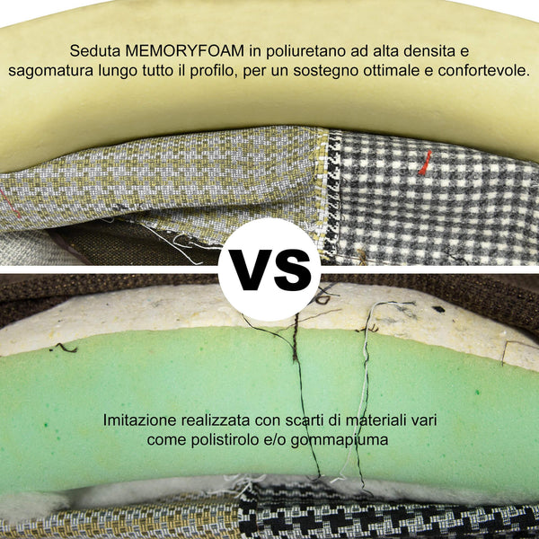 sconto Poltrona con Schienale Alto Rivestita in Patchwork e Piedi in Legno Rizzetti Pieces