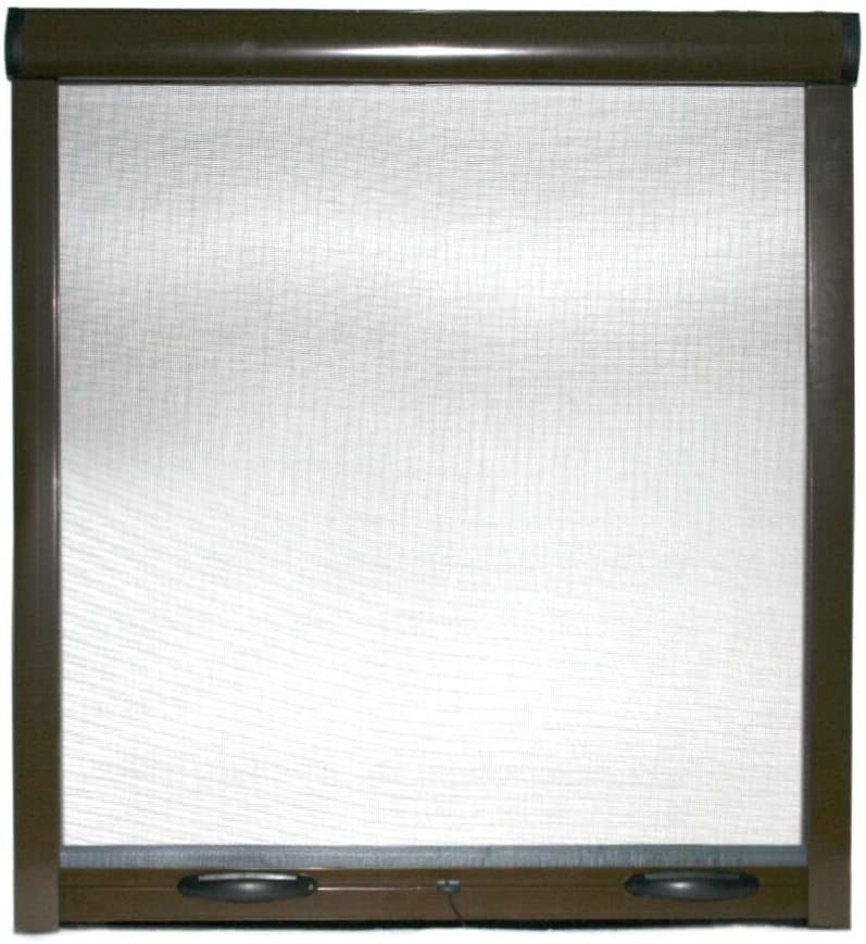 Zanzariera a Rullo per Finestre 120x160 cm Rizzetti Jupiter Marrone