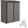 Casetta da Giardino 161,5x94,5x196 cm Porta Attrezzi con Catenaccio in Acciaio Grigio Chiaro