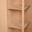 Casetta Box da Giardino in Legno di Abete 75x56x115 cm 