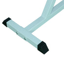 Panca Addominali Attrezzo Workout Gambe 113x95x99 cm  Nero