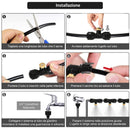 Kit Nebulizzazione Acqua da Esterno 9m 11 Ugelli in Ottone 