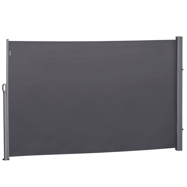 Tenda Laterale Frangivista da Giardino 3x1,60m in Alluminio e Tessuto  Grigio sconto