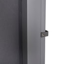 Tenda Laterale Frangivista da Giardino 3x1,60m in Alluminio e Tessuto  Grigio