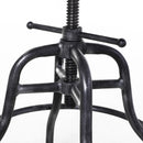 Sgabello Girevole Regolabile in Acciaio  Grigio