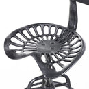 Sgabello Girevole Regolabile in Acciaio  Grigio