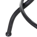 Sgabello Girevole Regolabile in Acciaio  Grigio