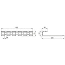 Portabicchieri Sottopensile 32 cm Porta Calici Coppe in Acciaio Emuca Cromato