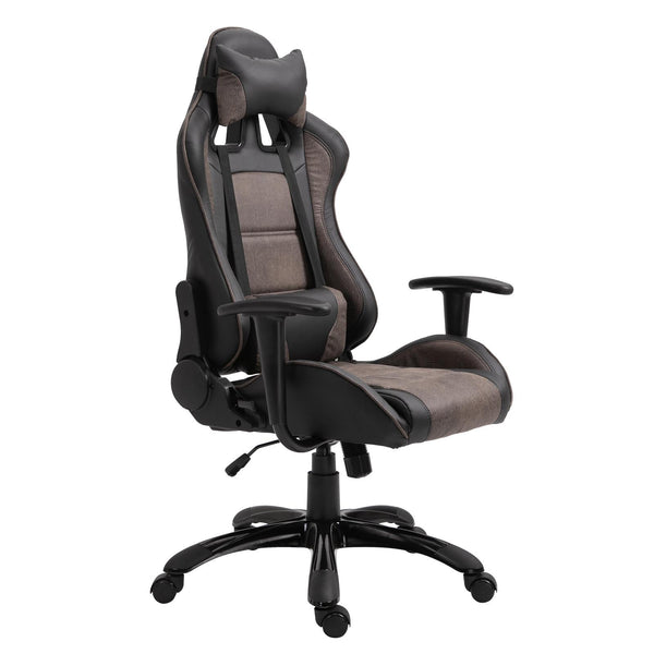 Sedia da Gaming Ergonomica in Similpelle Marrone e Nero acquista