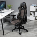 Sedia da Gaming Ergonomica in Similpelle  Marrone e Nero