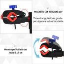 Cavalletto Supporto per Bicicletta in Ferro e PP 84x84x180 cm  Nero