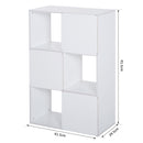 Libreria 3 Ripiani 91,5x29,5x61,5 in Legno  Bianco