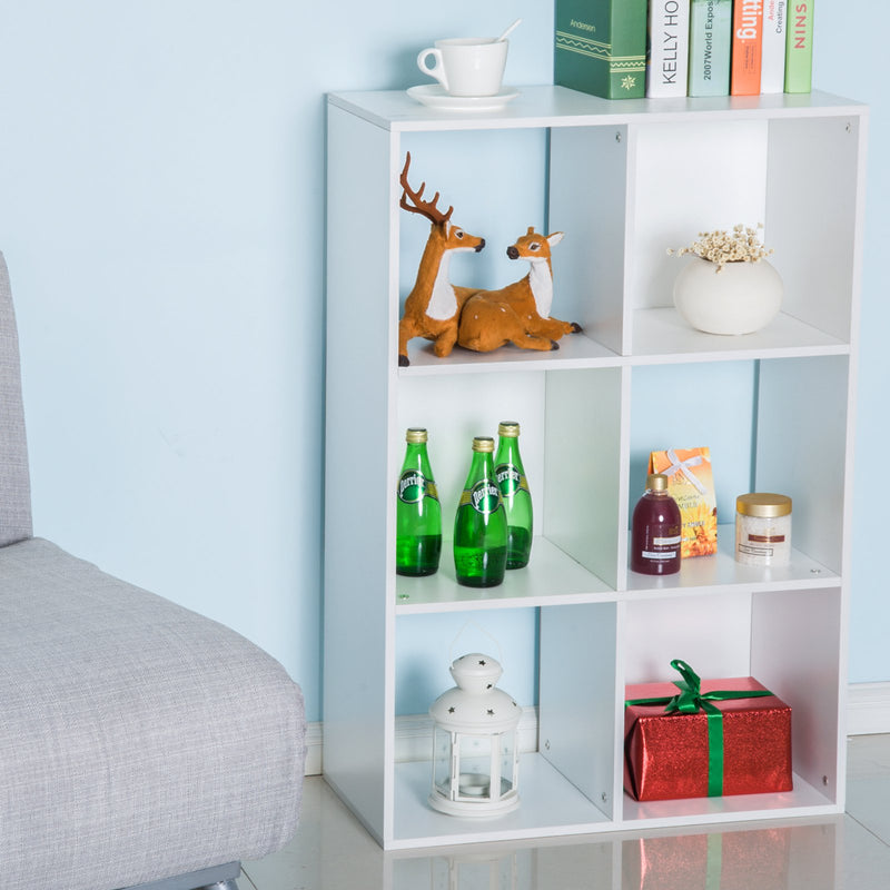 Libreria 3 Ripiani 91,5x29,5x61,5 in Legno  Bianco