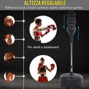 Punching Ball Sacco Boxe da Terra con Guantoni 