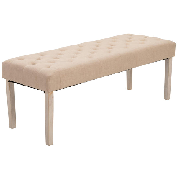 sconto Panca in Tessuto Poliestere 133x 49x50 cm Beige