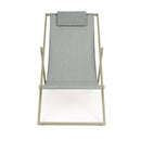 Sdraio da Giardino pieghevole 100x56xH75,5 cm Gilda Ecrù