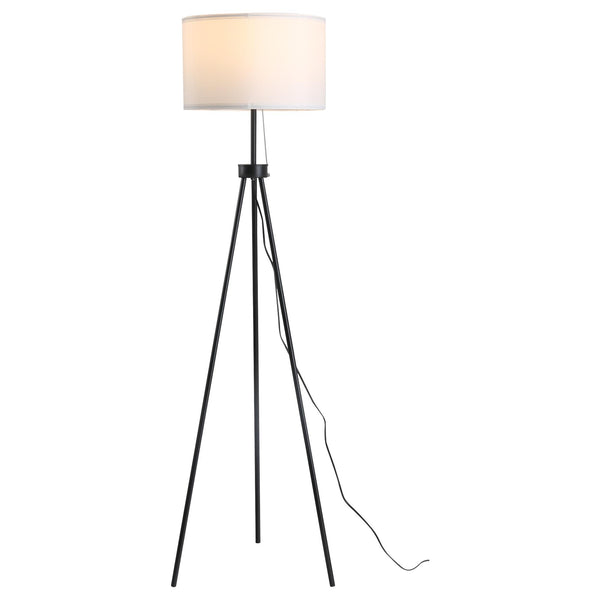prezzo Lampada da Terra Tripode in Metallo con Paralume H152 cm E27  Nero e Bianco