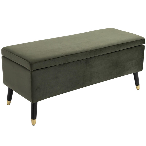 Cassapanca Portaoggetti Multiuso in Tessuto   Verde sconto