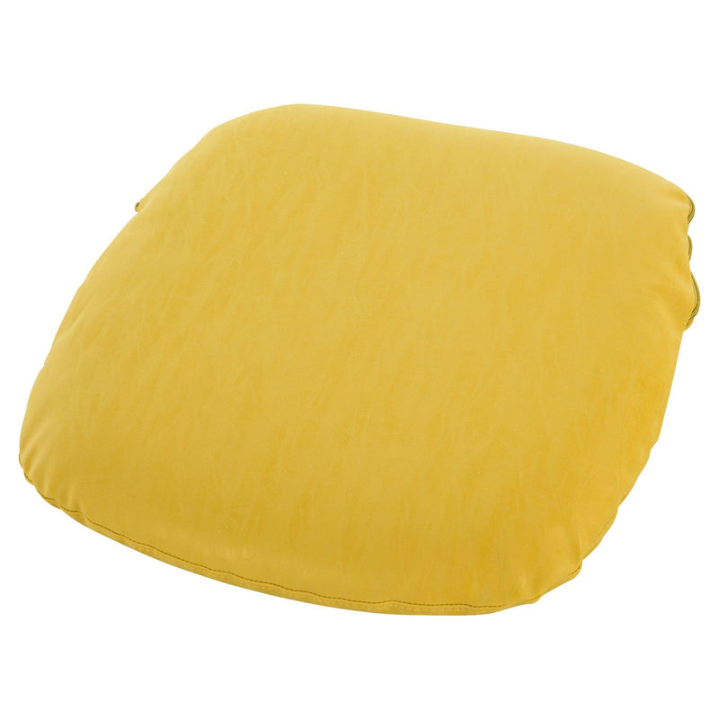 Set 2 Sedie in Metallo e Similpelle  Giallo