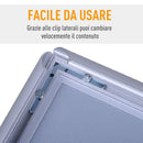 Espositore da Terra per Menù in Alluminio   Argento