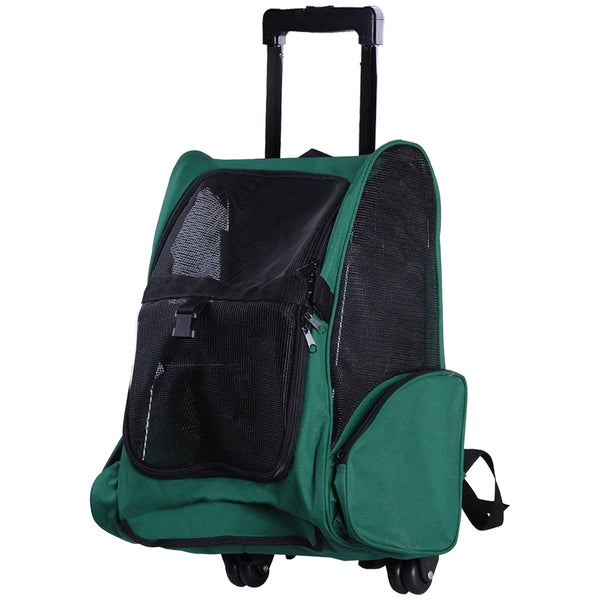 sconto Trolley zaino 2 in 1 per piccoli animali domestici 36x30x49 cm Verde