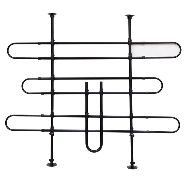 prezzo Griglia Divisoria Pieghevole per Trasporto Cani per Auto   Nero