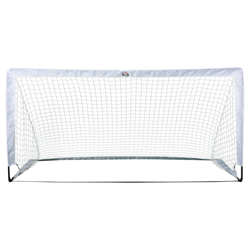 Porta da Calcio Portatile con Rete 186x90x89 cm  Bianca