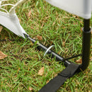 Porta da Calcio Portatile con Rete 186x90x89 cm  Bianca