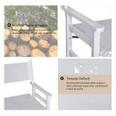 Sedia da Regista Pieghevole in Legno di Faggio 56x46x88 cm  Bianco