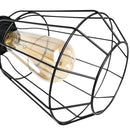 Lampada da Terra con 3 Paralumi Regolabili in Acciaio Ø36x165 cm  Nera