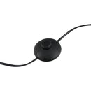 Lampada da Terra con 3 Paralumi Regolabili in Acciaio Ø36x165 cm  Nera