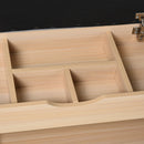 Panca Scarpiera 2 Ripiani in MDF con Cuscino 80x30x48 cm  Grigio e Rovere