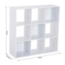 Libreria Moderna 6 Somparti in MDF 91x29,5x91 cm  Bianco