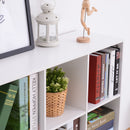 Libreria Moderna 6 Somparti in MDF 91x29,5x91 cm  Bianco