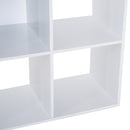 Libreria Moderna 6 Somparti in MDF 91x29,5x91 cm  Bianco