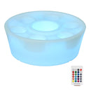 Vassoio Portabicchieri a LED 7 Vani con Telecomando Ø42x15 cm 