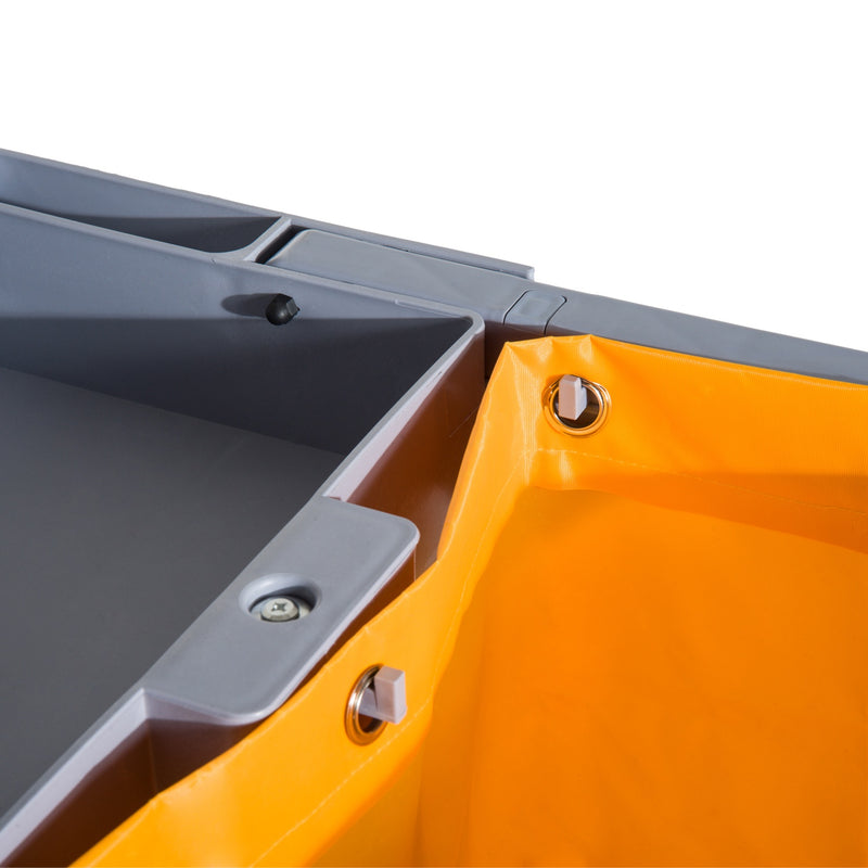 Carrello Pulizie Professionale Multiuso con Borsa 100L e Ruote   Grigio