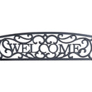 Panca da Giardino 2 Posti in Metallo 127x60x87 cm  Nero